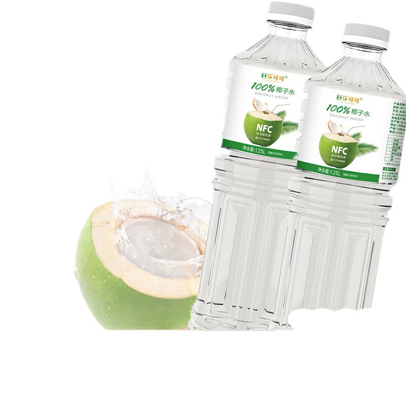 NFC ココナッツウォーター夏のさわやかなドリンク天然ココナッツジュースドリンク 1.25L*2 大ボトルフルボックス卸売|undefined
