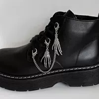 Обруч для обуви (Martens) из нержавеющей стали, модный аксессуар для обуви, дизайны черепа/скелета и змея
