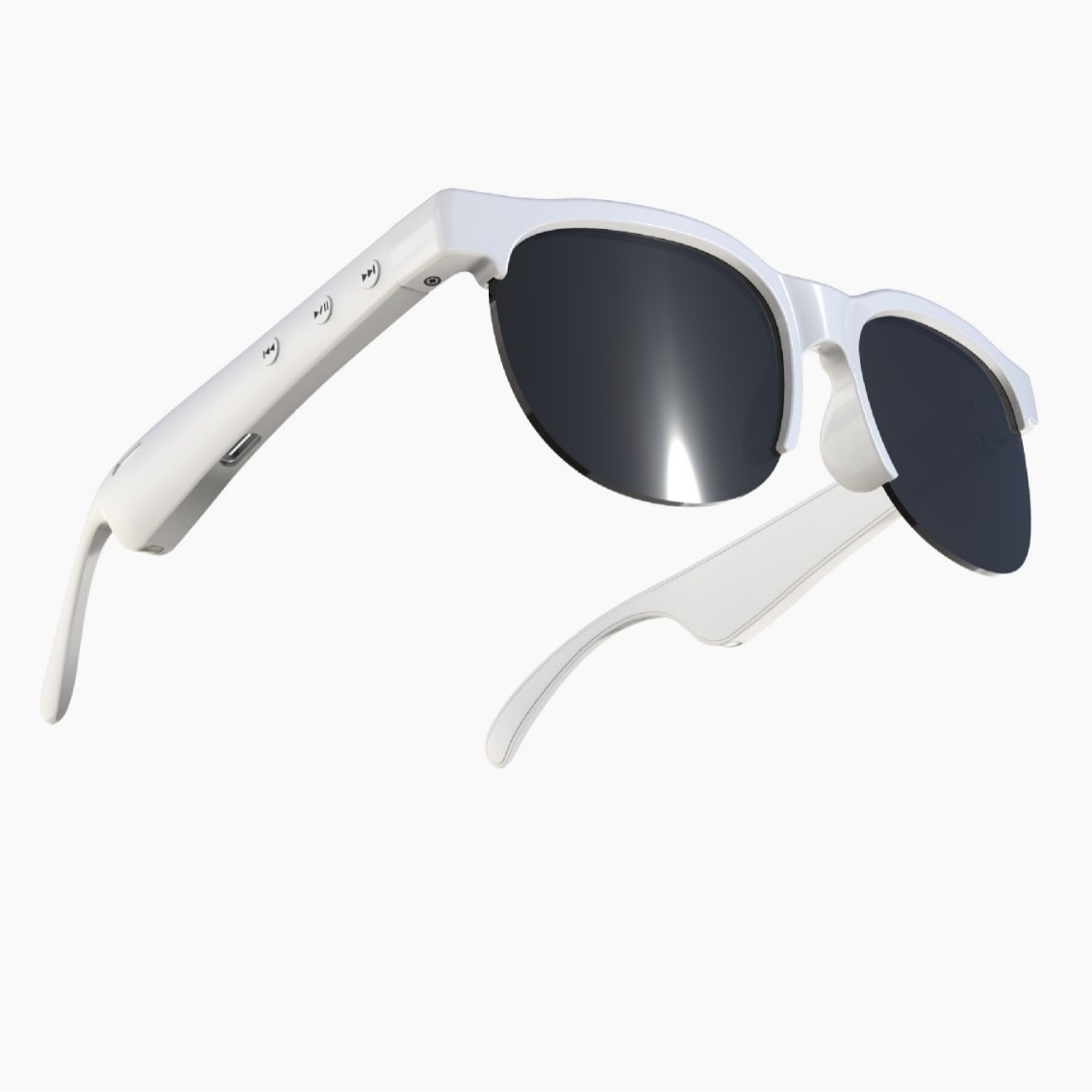 Inteligente transfronteriza AI traducción Bluetooth gafas de sol anti-UV deportes al aire libre montar auriculares para escuchar música y hablar