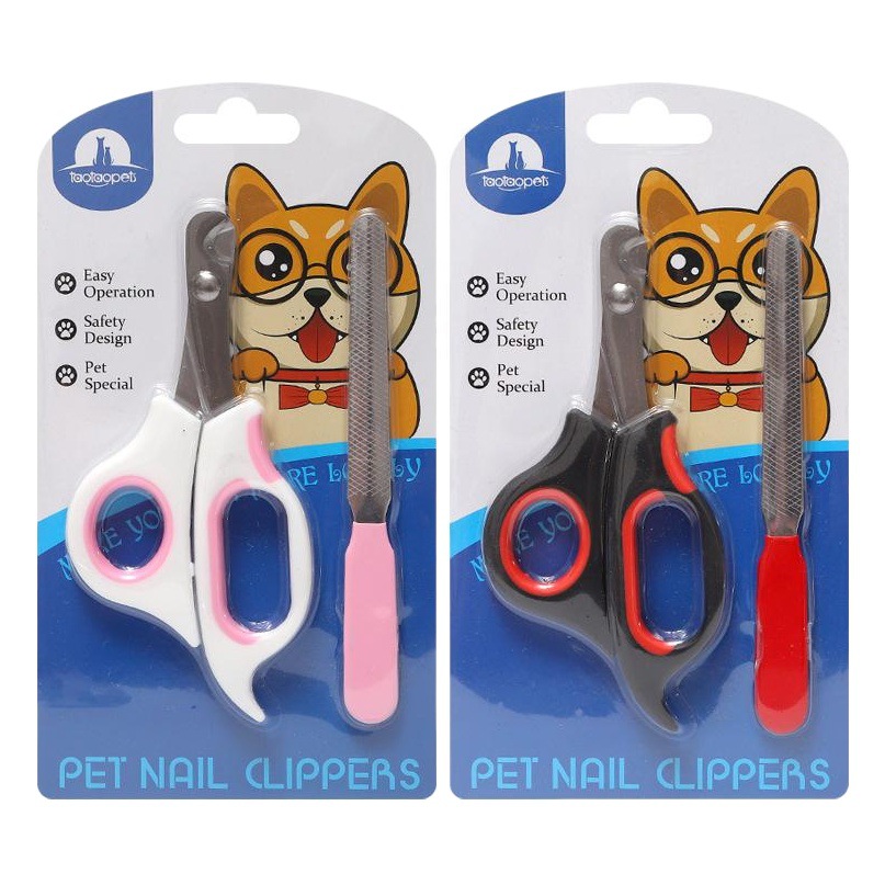 En stock al por mayor cuero Taobao PET gato tijeras gato garra uñas amoladora goma protector de dedo gato uñas tijeras burbuja Shell