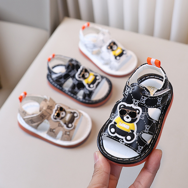 Summer baby cartoon sandals 0-2 years old male and female baby toddler call shoes soft bottom non-slip foreign trade a wholesale 3