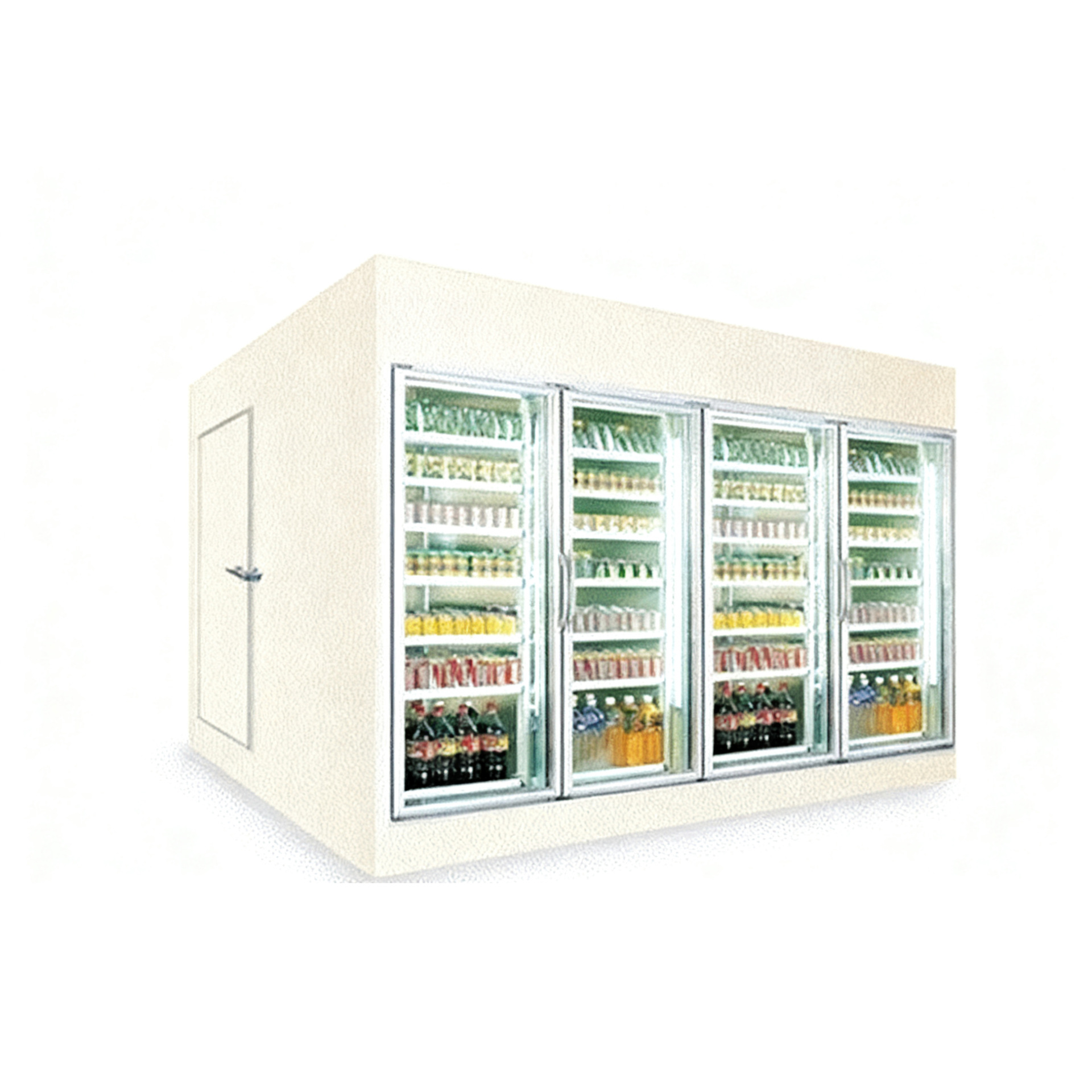 后补式冷库 后补式玻璃门展示柜09HB 冷藏步入室冷库冷冻展示冷库