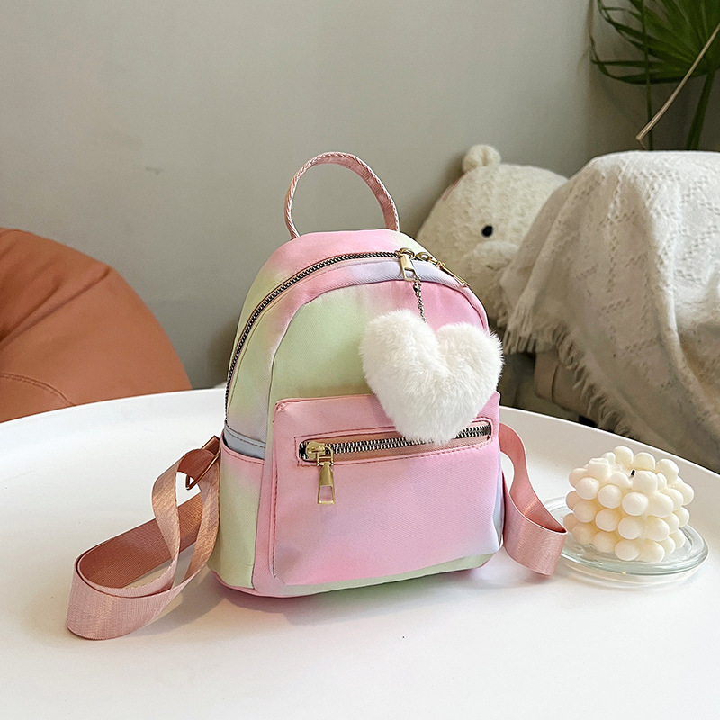 2023 nuevo impreso mochila bolsa de tela de nylon ligero mini bolsa de viaje al aire libre de las mujeres de moda estudiante mochila