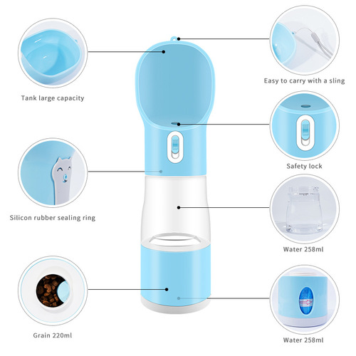 Pet supplies cross-border new product Amazon portable tumbler water cup dog outdoor drinking water travel kettle