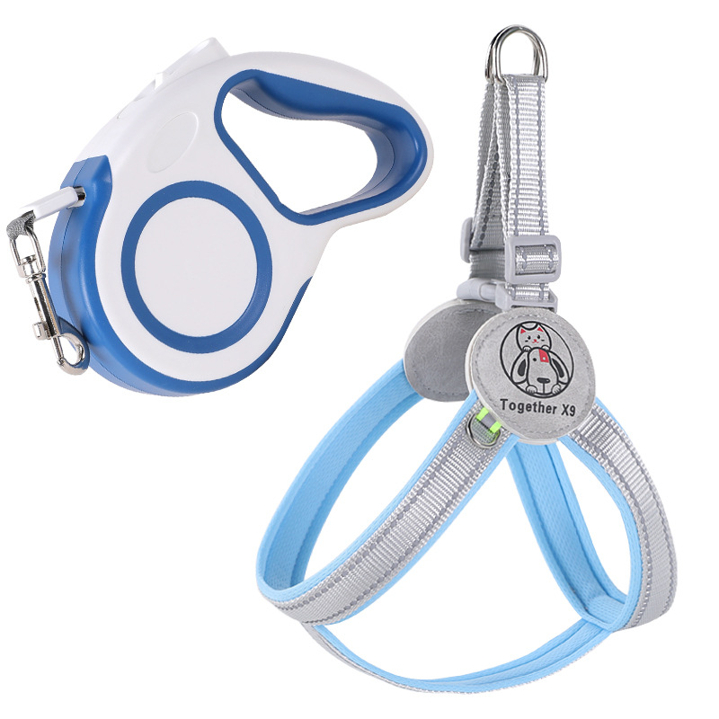 Cuerda de tracción para mascotas transfronteriza antirreflectante correas para perros medianas y grandes tipo chaleco cuerda para perros correas para el pecho para mascotas al por mayor