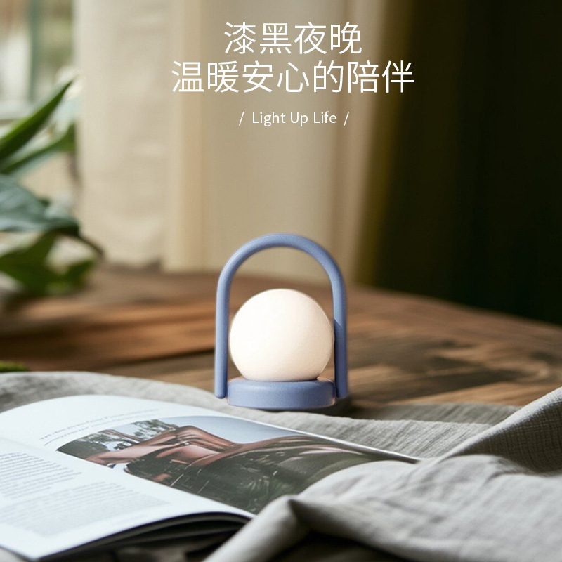 新しい雰囲気ランプレトロテーブルランプライト高級ポータブルクリエイティブ中古代タッチポータブル充電寝室ナイトライト|undefined