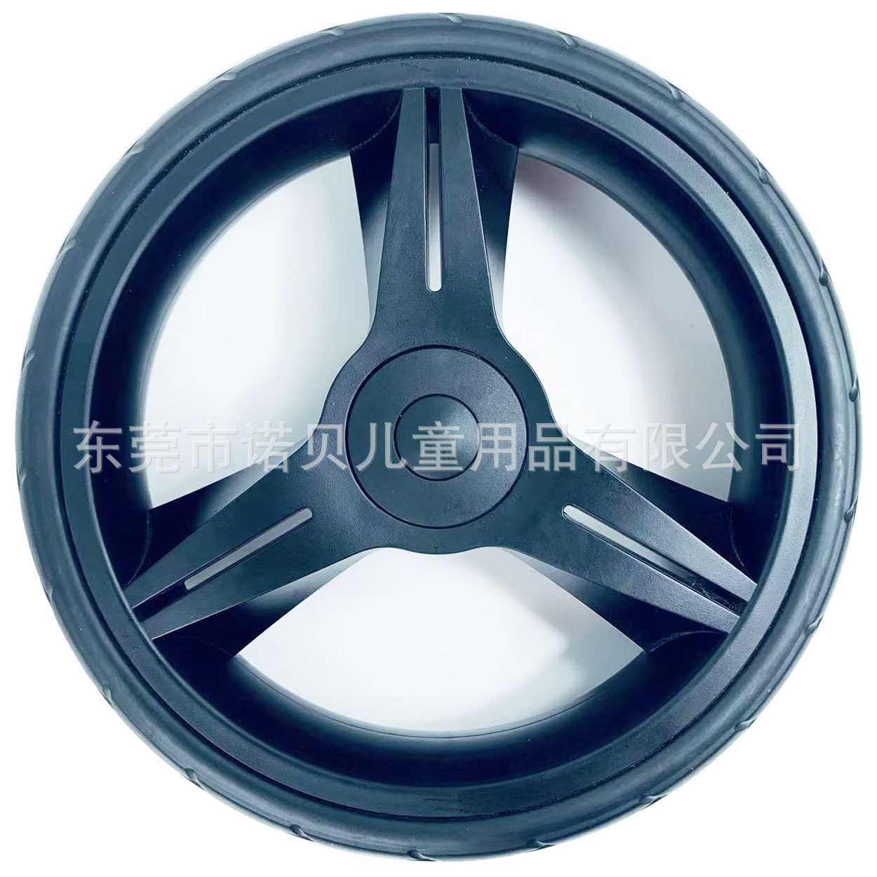 10寸PU发泡轮婴儿车童车轮聚氨酯发泡轮带快拆