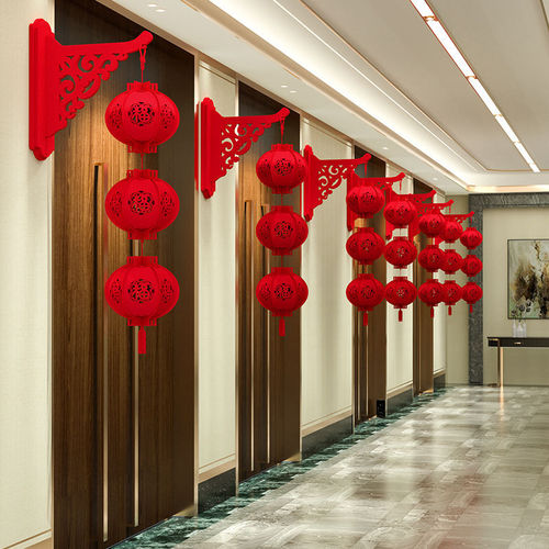 2024龙年灯笼春节新年装饰门口走廊挂件卡通福字挂饰过年布置用品