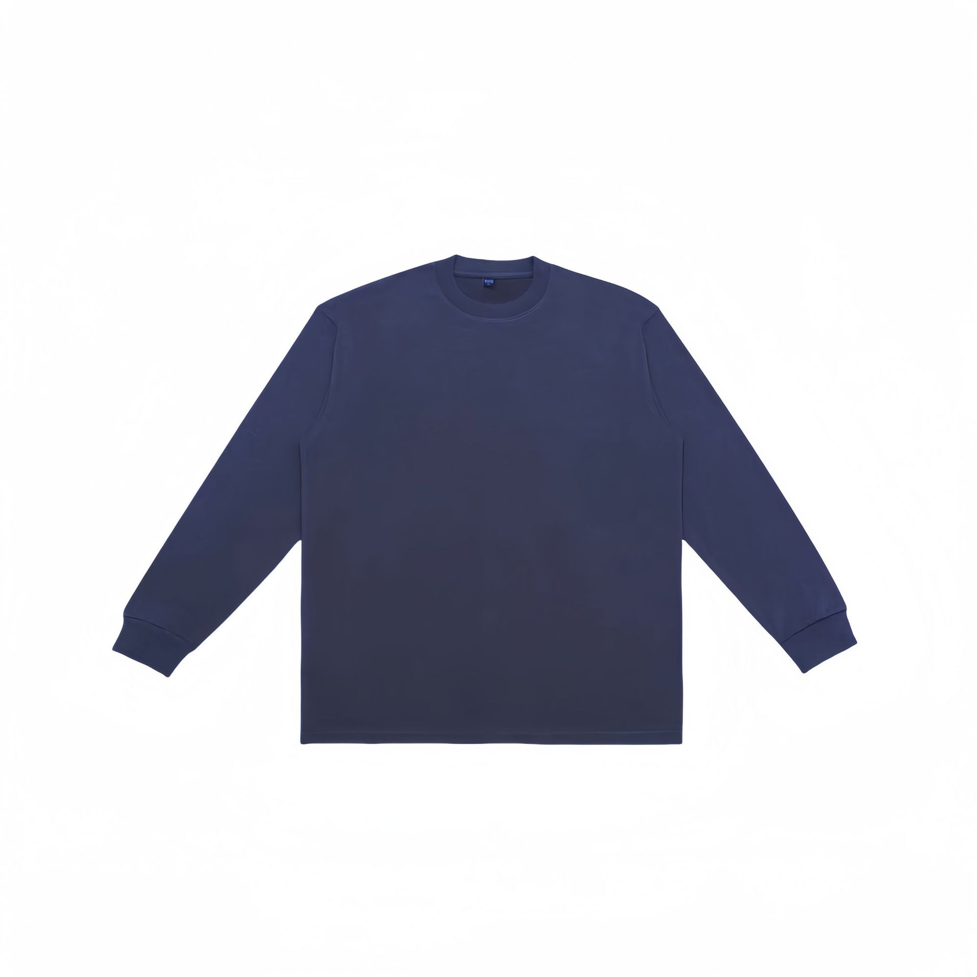 SHX pesado puro algodón 420g ancho lavado japonés hombres de manga larga Camiseta medio cuello alto primavera camisa de fondo pareja Moda