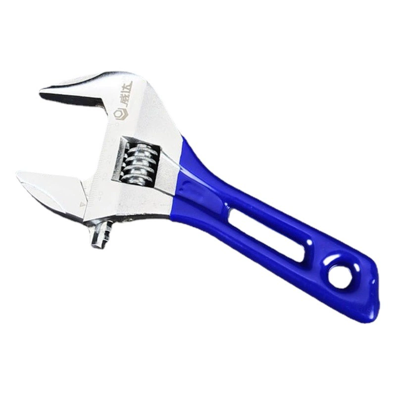 Многофункциональный регулируемый ключ Weida промышленного класса с пластиковым покрытием, миниатюрный, легкий, с короткой рукояткой и широким рабочим диапазоном, для сантехнических работ и ванной комнаты
