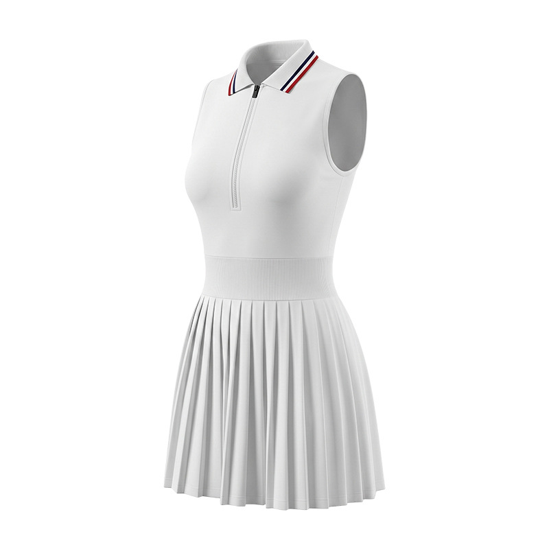 Ropa de tenis para correr al aire libre ropa de golf de mujer vestido de tenis de bolsillo anti-perder vestido de bádminton
