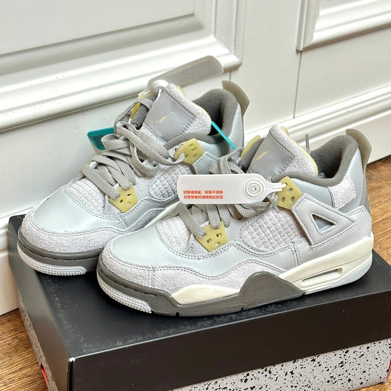 High-End Aj4 Gray Rabbit Men's Shoes Autumn 2025 New Flagship Store Basketball Sports Putian High-Top Sneakers Women's Trendy High-End Aj4 Gray Rabbit Men's Shoes Autumn 2025 New Flagship Store Basketball Sports Putian High-Top Sneakers Women's Trendy