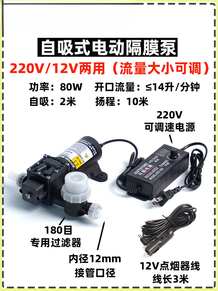 Tanque de combustible del automóvil bomba de bombeo eléctrica bomba de bombeo 12v24V220V bomba de bombeo gasolina diesel bomba de agua bomba de autoaspiración
