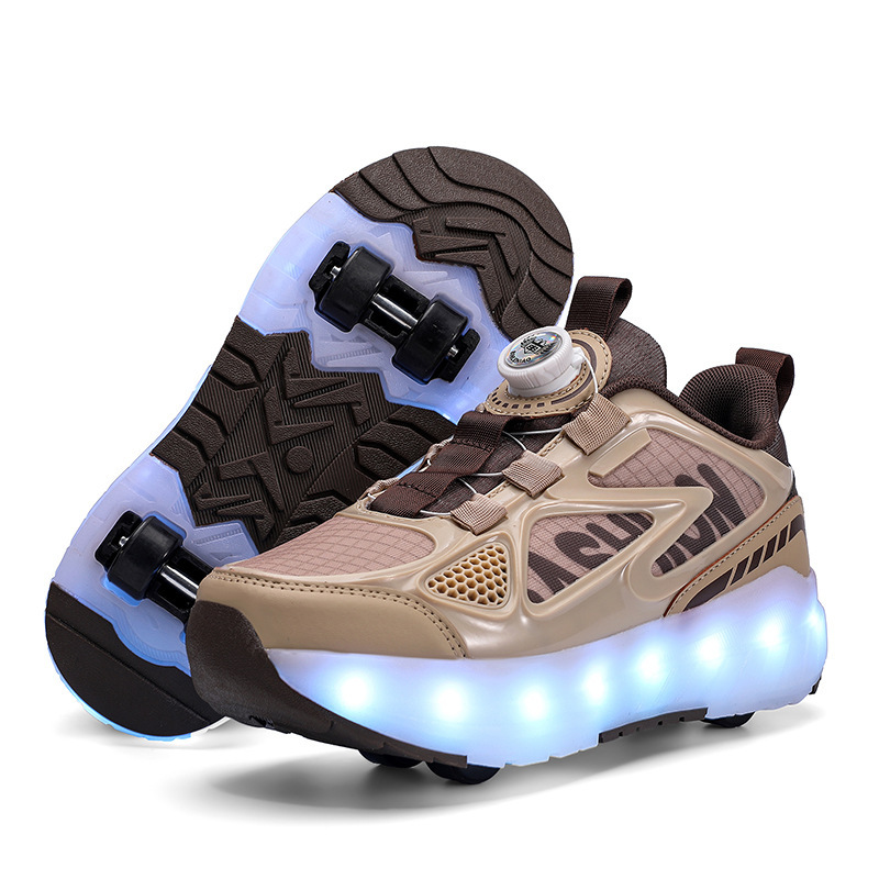 Binle Bird Children's Heal Shoes Four Wheel Summer Boys' Luminous Detachable Girls' Student's Wheeled sneaker Binle Bird Children's Heal Shoes Four Wheel Summer Boys' Luminous Detachable Girls' Student's Wheeled sneaker