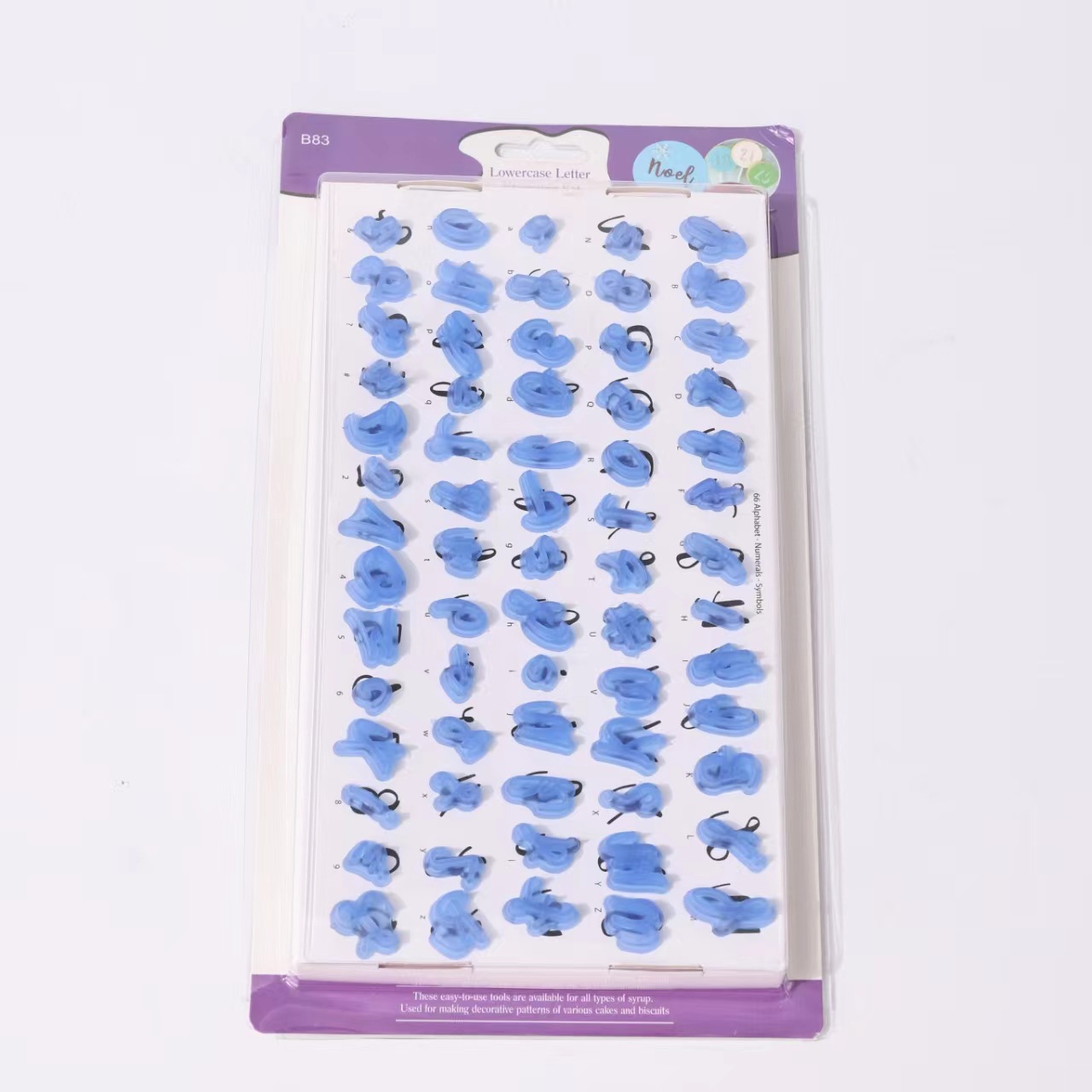 Inglés carta molde para hornear 3D tridimensional galleta molde para hornear de plástico seguro no tóxico inodoro al por mayor image 6