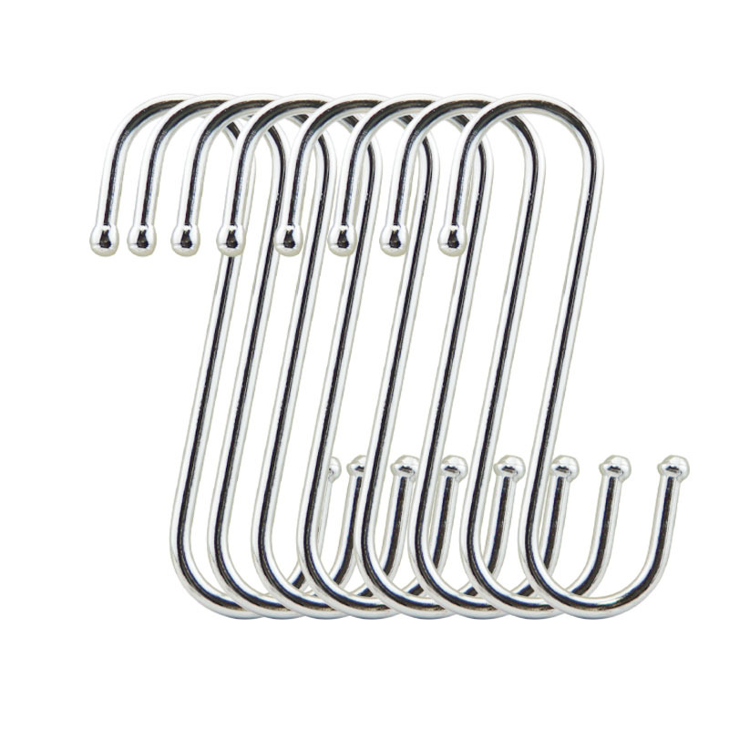 不锈钢多功能S型挂钩 大中小 强承重 结实厨房卧室超市货架钩子