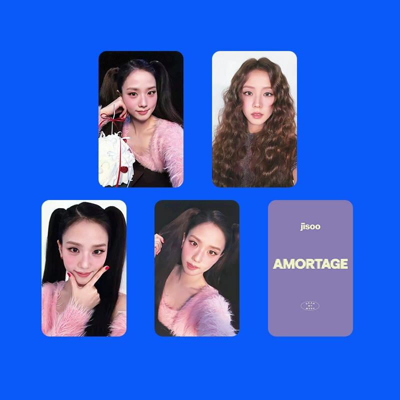 BLACKPINK Pink Jin Jixiu JISOO Personal SOLO AMORTAGE Small Card Photocard Postcard
