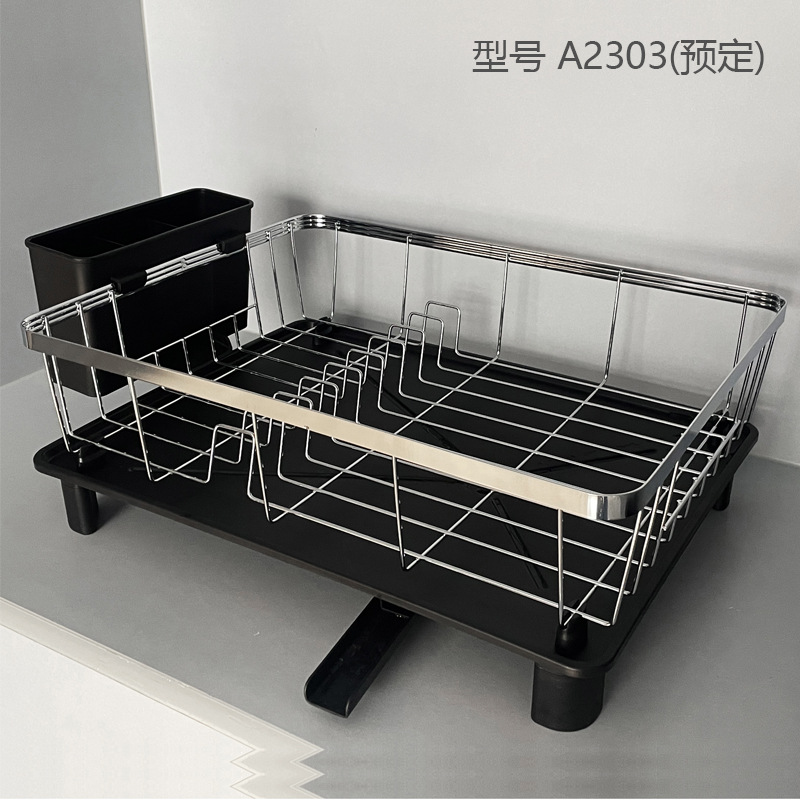 Escurridor de platos de cocina, estante de drenaje, estante de almacenamiento de platos para gabinete, estante para tazones pequeño y estético, estante, estante para platos.