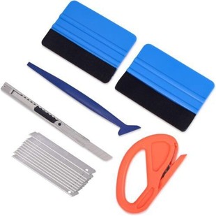 Knuth invisible car clothing tool suit 8-piece set color change film edge closing tool gap construction scraper suit