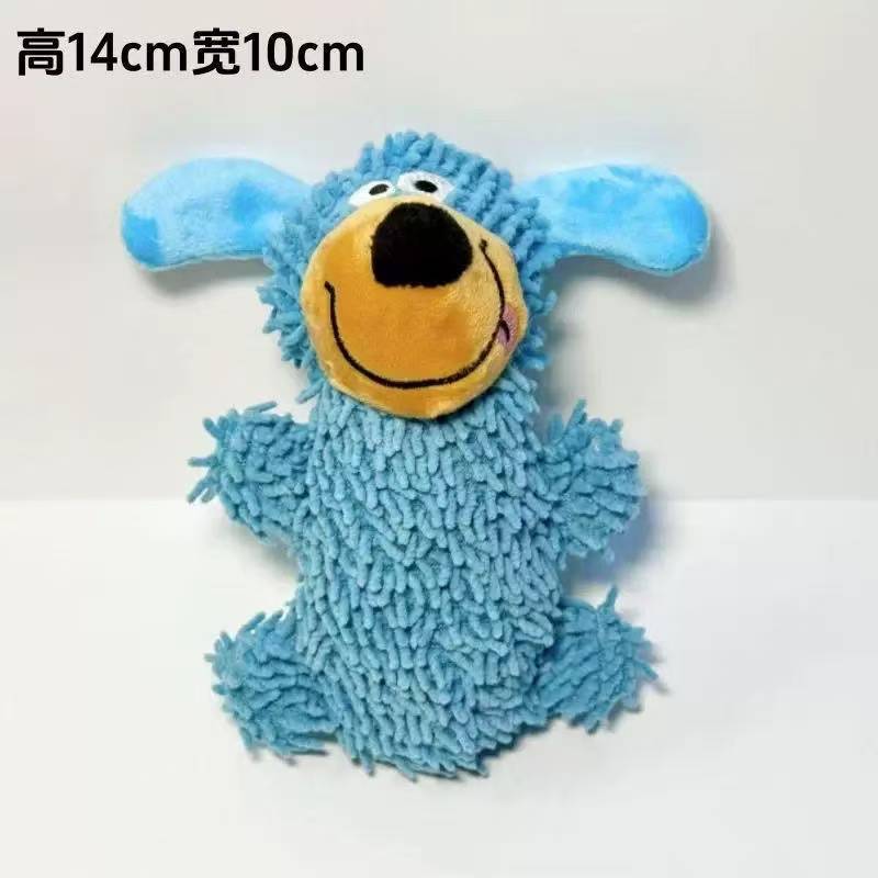 Nuevos juguetes de peluche para perros llamados dibujos animados lindos sonidos perros azules dientes limpios para animales domésticos juguetes