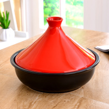 塔吉锅耐高温塔基锅陶瓷干烧不裂砂锅石锅拌饭煲仔饭炖肉锅耐热煲