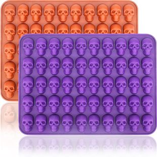 50-hole ice lattice silicone mold chocolate candy grinding tool ice cube mold 40-hole small skull fudge mold
