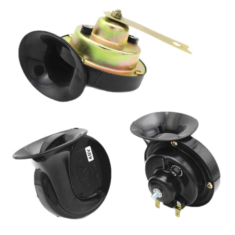 Bocina de caracol para motocicleta, modificación para scooter, bocina de 12V para vehículo eléctrico, bocina de tono alto, súper ruidosa, impermeable, de alto volumen