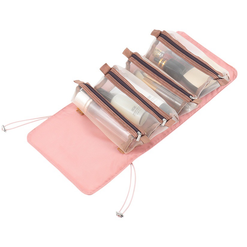 2021 nueva bolsa de cosméticos cuatro en uno portátil de viaje multifuncional de gran capacidad extraíble bolsa de almacenamiento de lavado