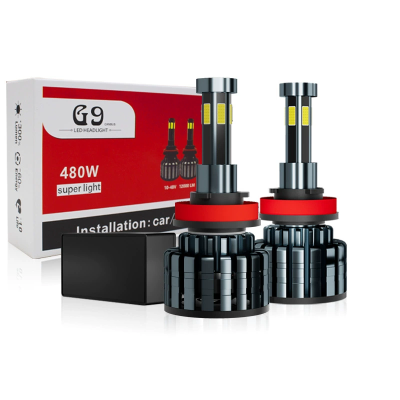 Автомобильные светодиодные фары Трансграничные продукты Новые 6-сторонние светоизлучающие светодиодные фары