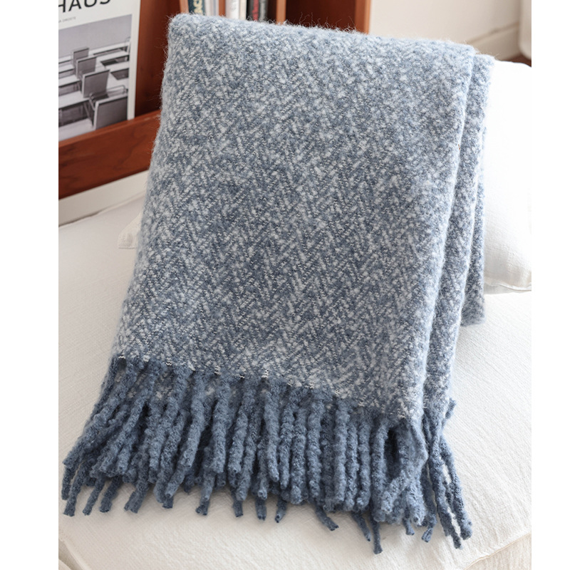 Nuevo sofá americano transfronterizo mantas casuales mantas mantas de Europa y América Amazon tira plantillas suaves mantas decorativas de habitación