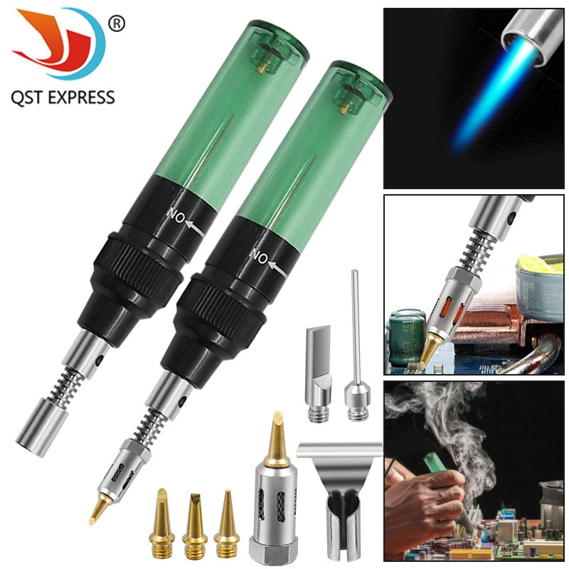 Портативный небольшой газовый паяльник, бытовой сварочный инструмент для ремонта, ручка, газовый паяльник, аксессуары для головки газового паяльника