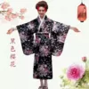 Black Sakura (comes with fan, chopsticks, clogs and tabi socks)