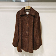 1件起批2025冬女装 XRJ7D01D翻领单排扣中长款毛呢大衣S250910