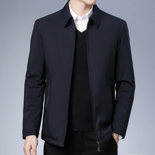 雅戈尓新款冬装棉服外套中老年爸爸男士加棉加厚保暖翻领夹克上衣