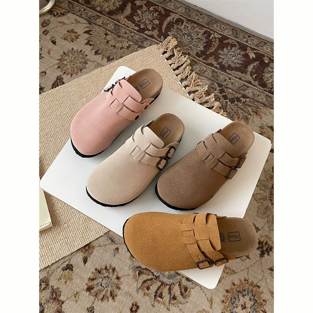 Биркенанская обувь на платформе Baotou от Интернет-знаменитостей, тапочки, женская верхняя одежда, 2023, Новые осенне-зимние Нескользящие теплые хлопковые тапочки с героями мультфильмов