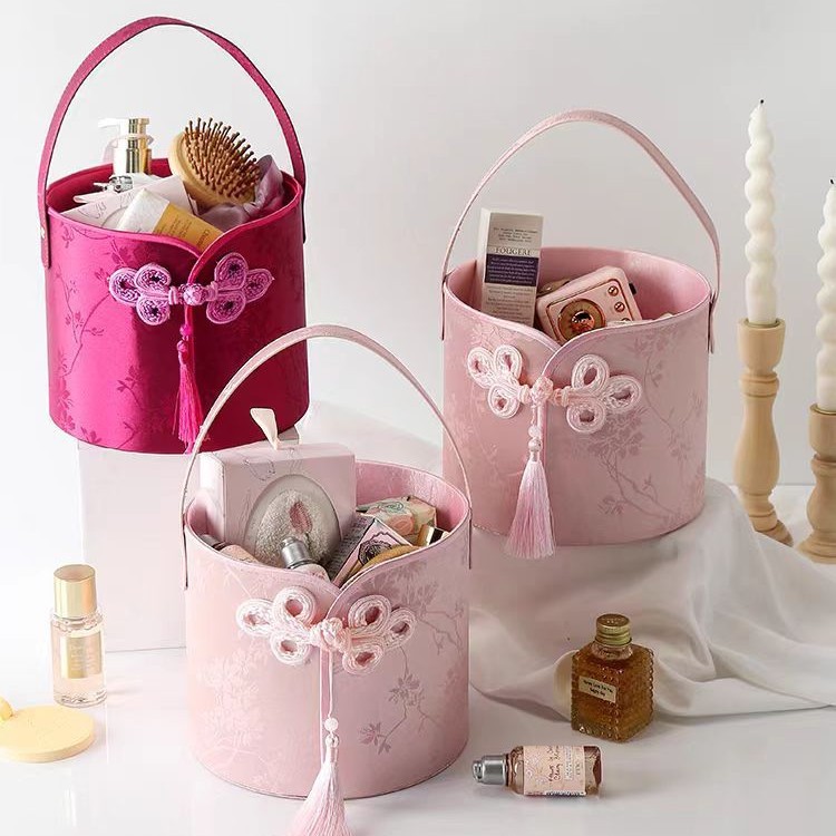 Nueva caja de regalo de estilo chino, dama de honor, grupo de hermanas de boda, caja de regalo vacía, canasta de flores, canasta de flores, caja de regalo de viento