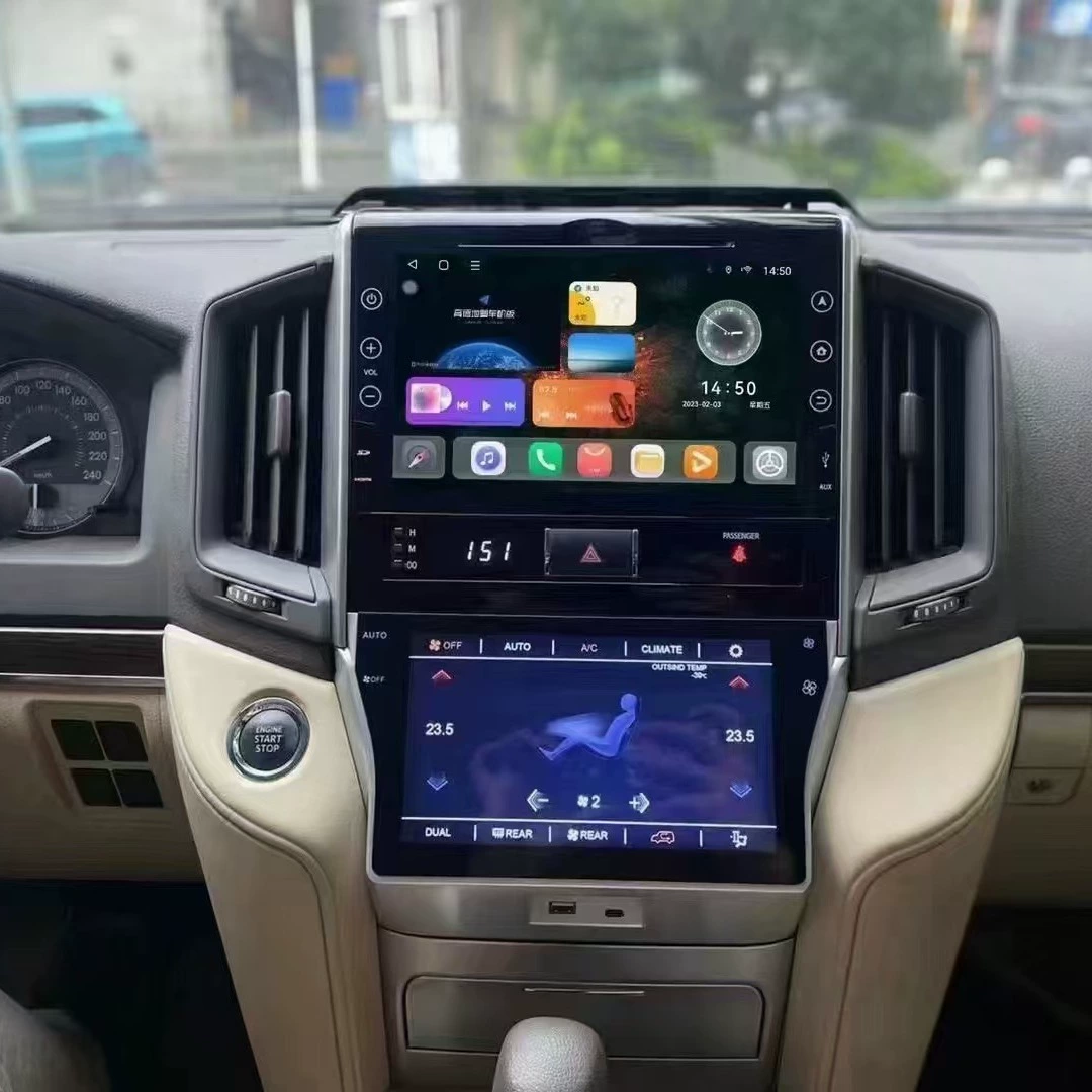 Подходит для Toyota Cruiser LC200 2008-2022 дисплей кондиционера LCD с сенсорным управлением высокого разрешения