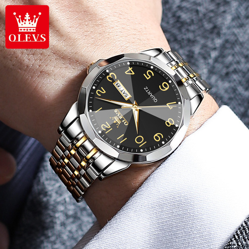 Manufacturer wholesale Oris brand watches fashionable Roman numerals dual calendar quartz watches waterproof men's watches men's watches