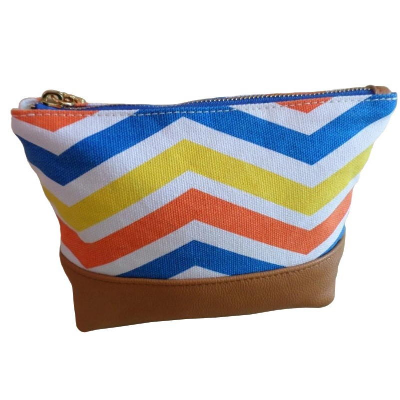 定制新款印花帆布手包厂家订制时尚手包撞色手提袋腋下包女士手包