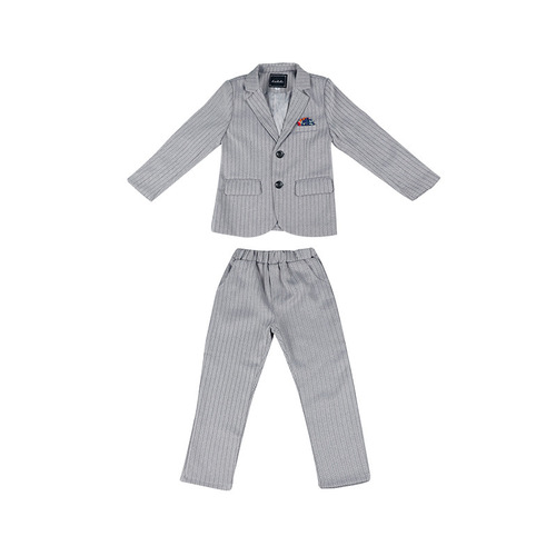 Children's suit for middle-sized kids, plus size, piano host performance dress, new winter style, plus size striped little suit