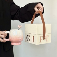 高级感杯子生日礼物马克杯伴手礼品年会送员工客户结婚送伴娘礼盒