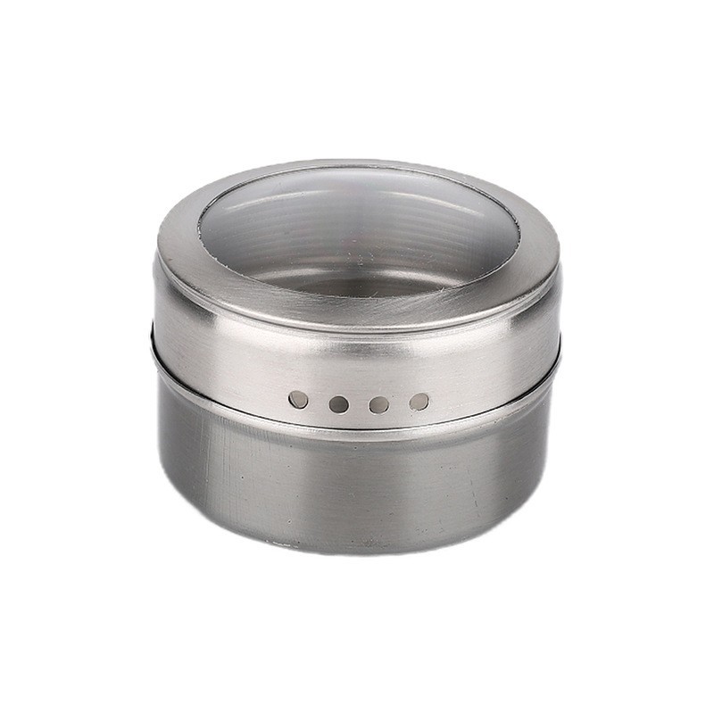 Botella de acero inoxidable multipropósito para barbacoa condimento especias condimento caja de condimento magnética condimento visual 304 material