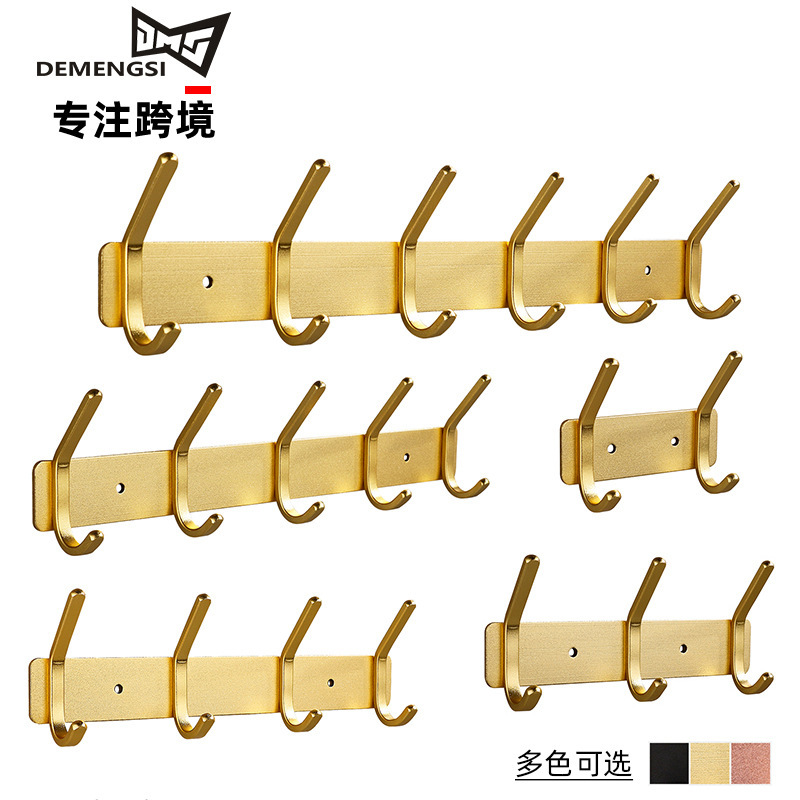 Punch-free Space Aluminum Clothes Hook Rowing Hook Wall Hanging Black Toilet Bathroom Clothes Hook Door Hook Punch-free Space Aluminum Clothes Hook Rowing Hook Wall Hanging Black Toilet Bathroom Clothes Hook Door Hook