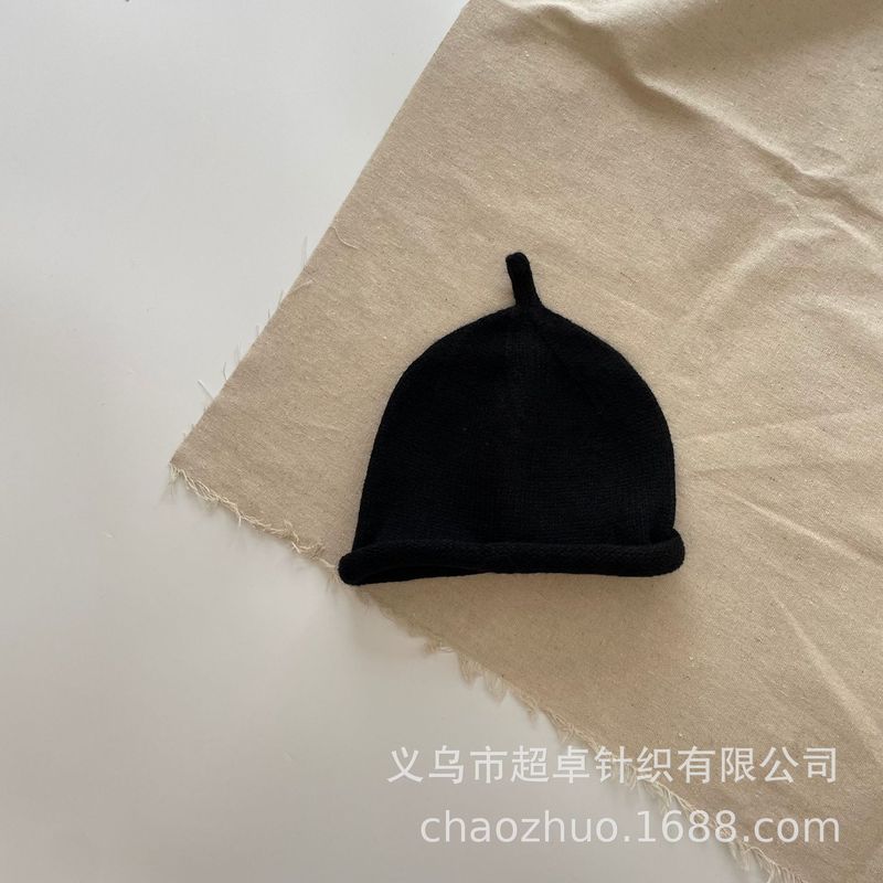 初秋の防寒帽子、韓国風冬用毛糸帽子、かわいい子供用おしゃぶり帽子、男の子と女の子のニット帽|undefined