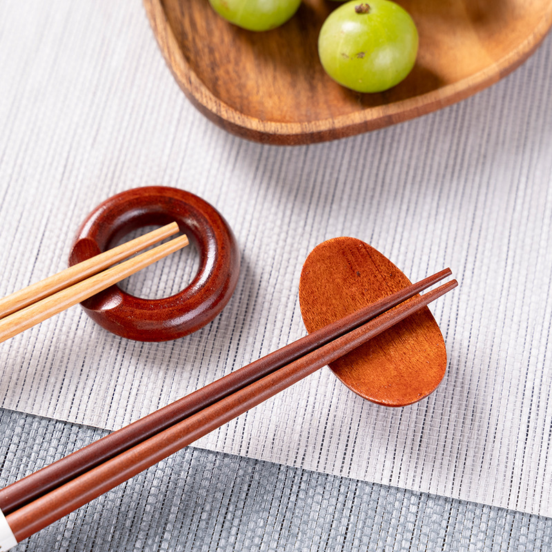 創意原木箸托家庭用中国式レストラン箸棚に箸を置いて箸を置いて箸立てメーカーの卸売りをします。|undefined