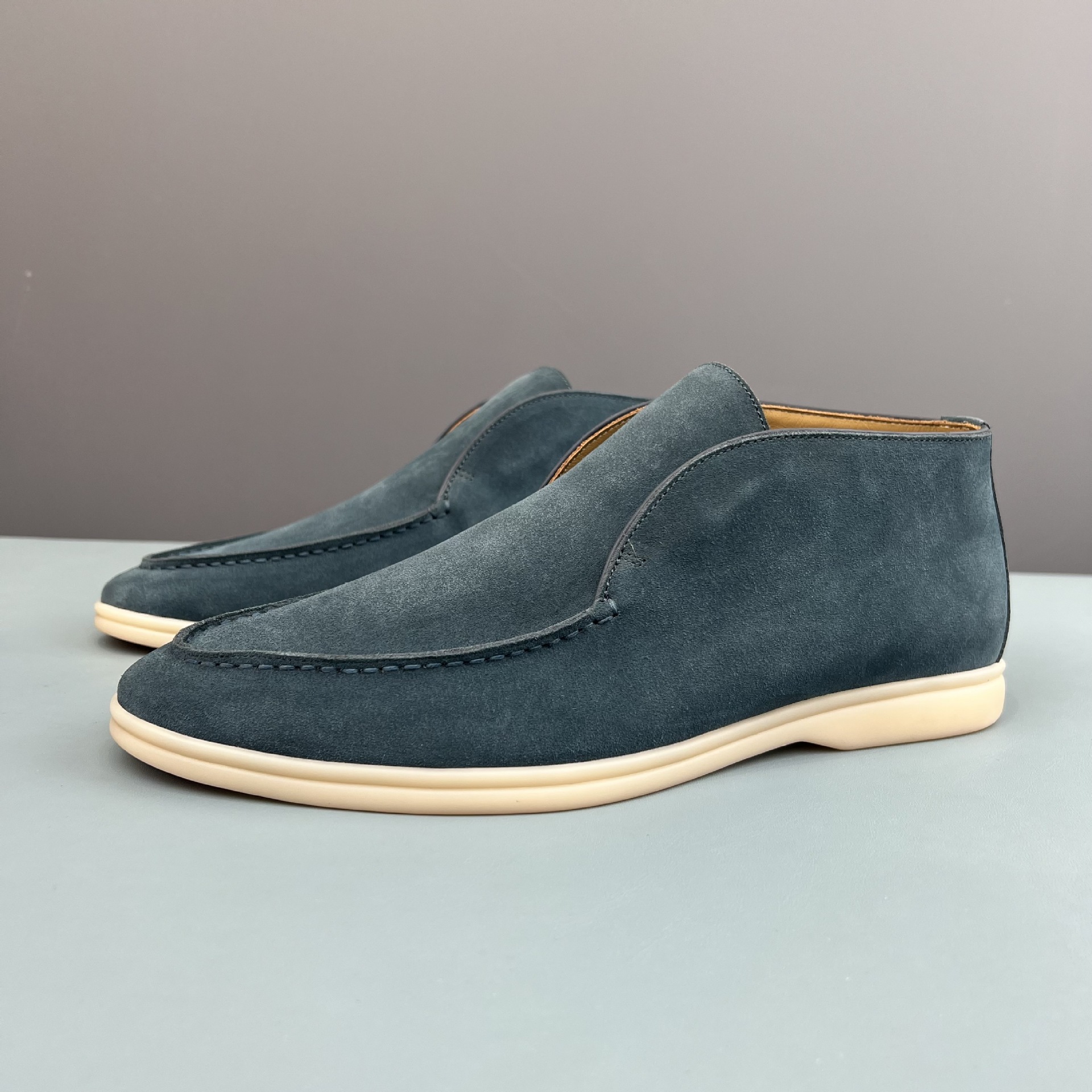 Mocasines Noyo Pianya Open Walk Zapatos casuales sin cordones de cuero genuino LP para hombre Noyo Pianya