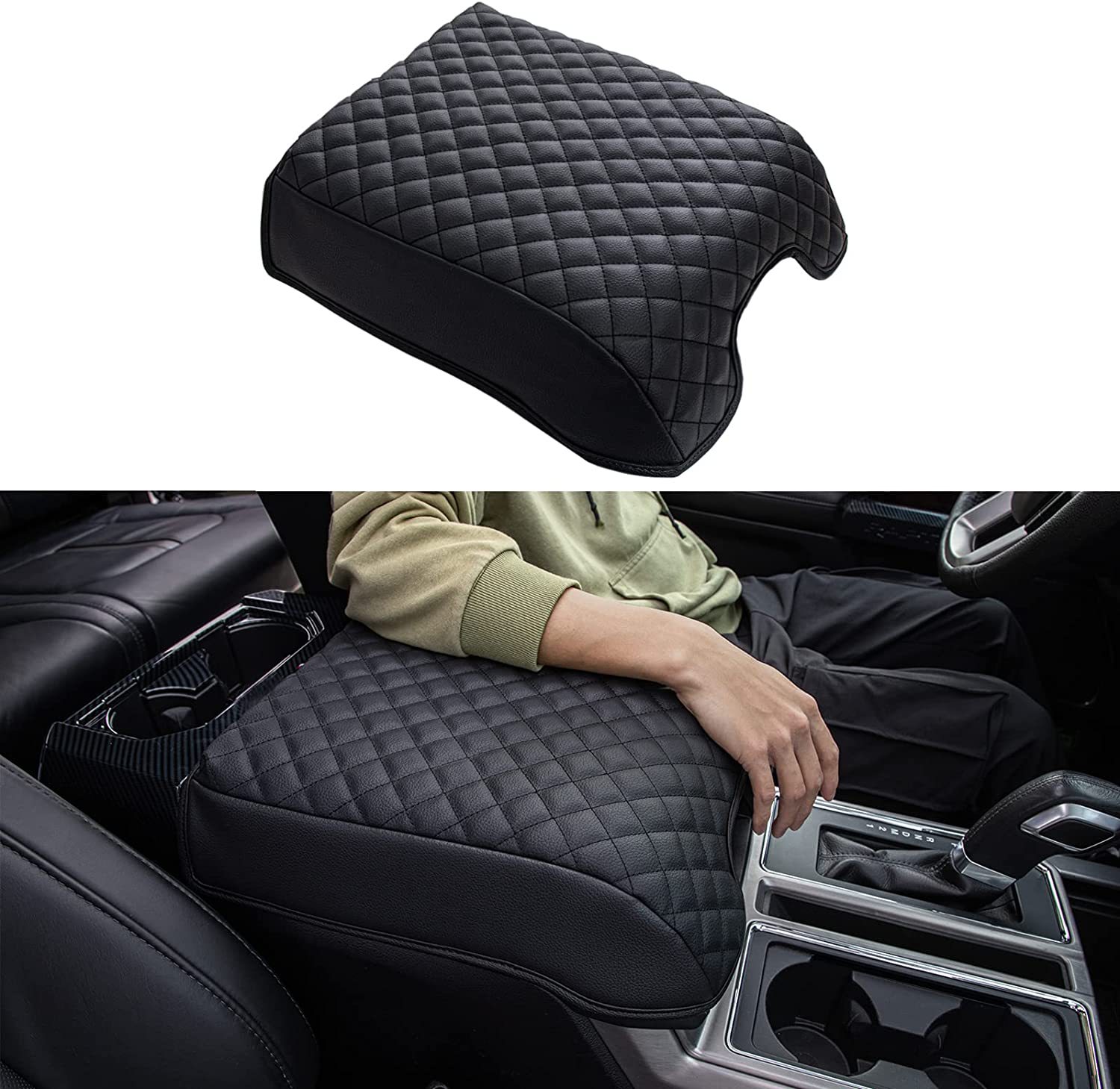 For Ford 2015-2020F150/20172022 Amazon Console Armrest box Leatherwear Protective pads