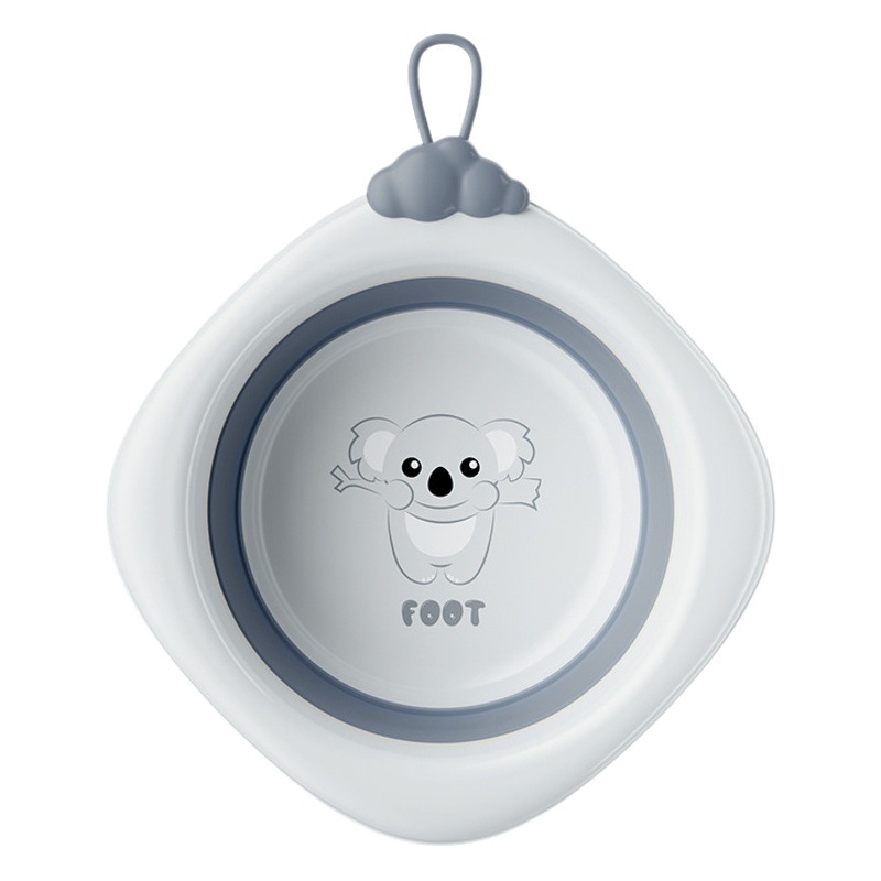 Lavabo plegable para niños, lavabo portátil para recién nacidos, lavabo de plástico grueso para bebés, lavabo pequeño para bebés domésticos