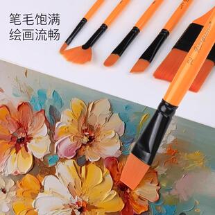 J8 Nylon Oil Paint Brush Acrylic Brush Hook Line Brush Watercolor Gouache Brush G3