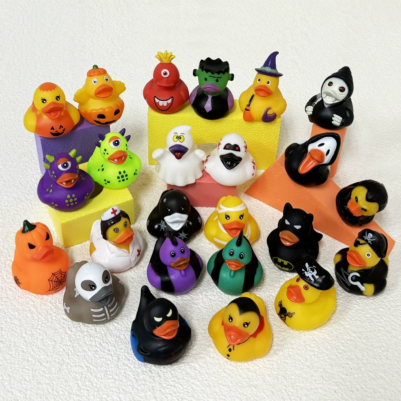 B.Duck, игрушка для игры в воде из пластика, слайм для ванны, хэллоуин, утка